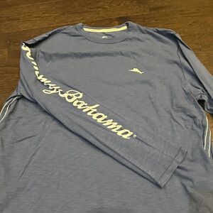 Tommy Bahama Slate Blue Long Sleeve Tee